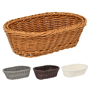 OVAL BASKET 24 X 16 X 7 CM MIX COLORS