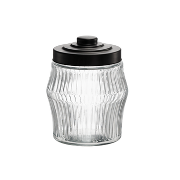 JAR 2 L ROUND STRIPES WITH METAL LID