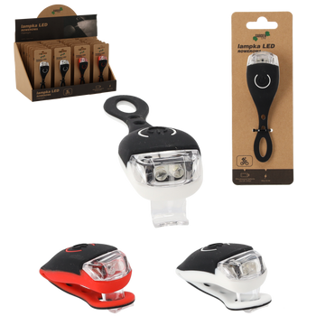 LED BICYCLE LIGHT WHITE/RED DISPLAY=24 PCS