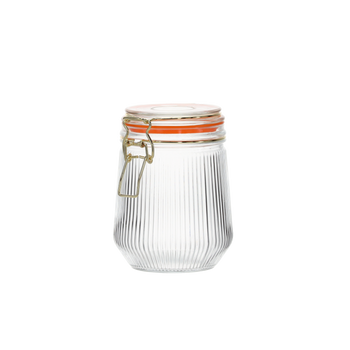 JAR 0.65 L ROUND WITH MECHANICAL CLOSURE