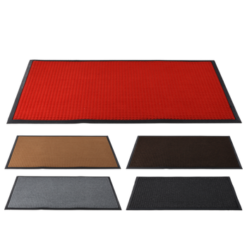RECTANGULAR RUBBER + PP DOORMAT 80X120 MIX COLORS