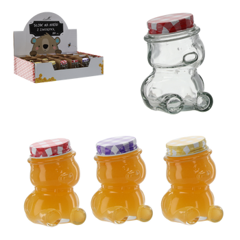 JAR BEAR WITH LID 80ML DISPLAY = 24PCS