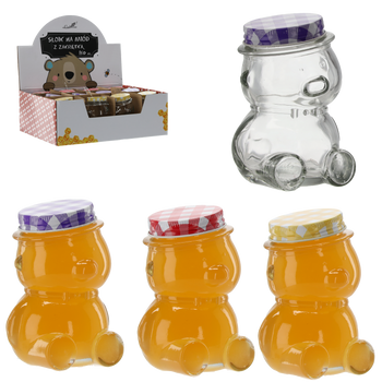 JAR BEAR WITH LID 150ML DISPLAY = 12PCS