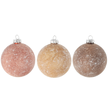 GLASS ORNAMENT BALL DIA 8CM