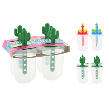ICE LOLLY MAKER PP SET/4 CLR