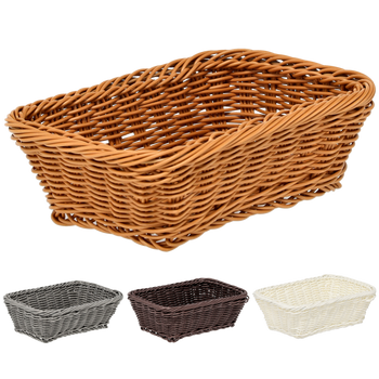 RECTANGULAR BASKET 22 X 15.5 X 7 CM ASSORTED COLORS