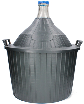 BALLOON 54L WITH NARROW NECK IN BASKET