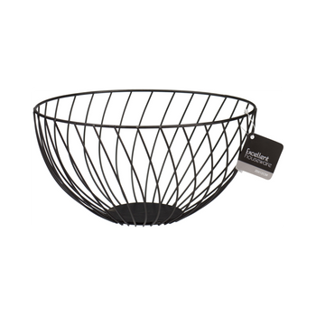 BLACK STEEL FRUIT BASKET 13.5CM*2817
