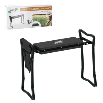 GARDEN KNEELER STOOL BLACK 59 x 27,5 x 49CM