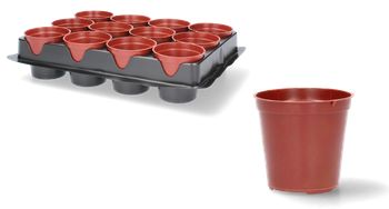SET OF 12 POTS FOR SEEDLINGS FI 6 CM *3083