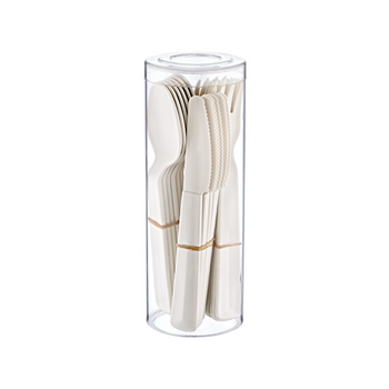 SET OF 18 PIECES OF PLASTIC CUTLERY