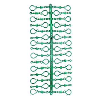 GREEN HOOKS FOR CHRISTMAS DECORATIONS A'30 SHINY