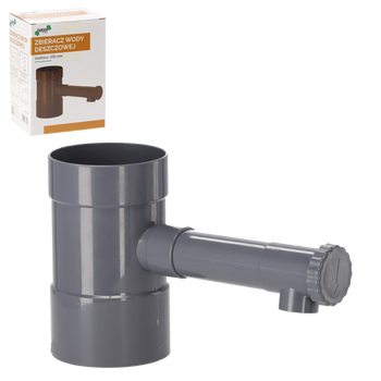 RAINWATER COLLECTOR GRAY 100 MM