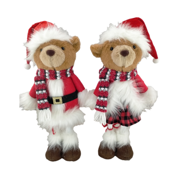 HOLIDAY BEAR WITH ADJUSTABLE LEGS 30 - 45 CM BOY / GIRL