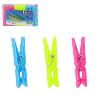 PLASTIC CLOTHES PIN, 16.5*9.5*4CM, 24 / BAG