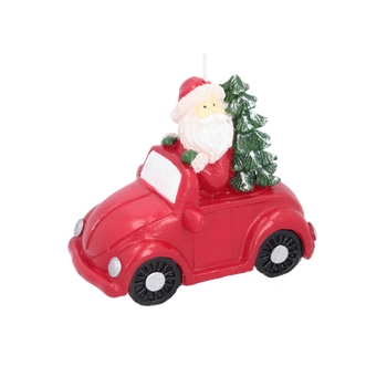 SANTA CLAUS CANDLE IN THE CAR 14 x 7.5 x 11.5 cm
