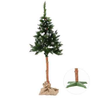 CHRISTMAS TREE ON A TRUNK FROSTED PINE WITH A CONE 190 CM *0431*