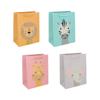 GIFT BAG "ANIMALS" 23 X 18 X 10 CM PACK=48PCS