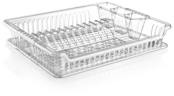 DISH RACK TRANSPARENT VIOLET WITH BASE