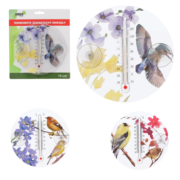 ROUND DECORATIVE THERMOMETER 16.5CM