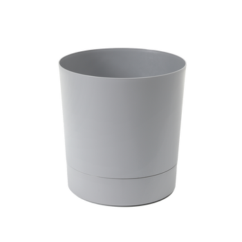 POT WITH SAUCER AURA 200-GREY*71245