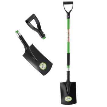 SPADE WITH HANDLE FIBERGLASS 120 CM *4099