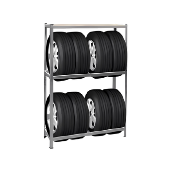 TIRE RACK WITH SHELF 180 x 120 x 40 CM