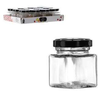 JAR 80 ML SQUARE WITH METAL LID