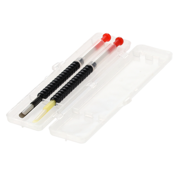 SET OF 2 LARVA TRANSFER SPOONS IN CASE