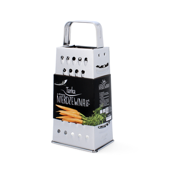STAINLESS STEEL 4-SIDED GRATER TOLA H: 21 CM PACK=12PCS
