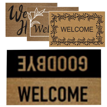 PVC + COCONUT DOORMAT "WELCOME" 40X60