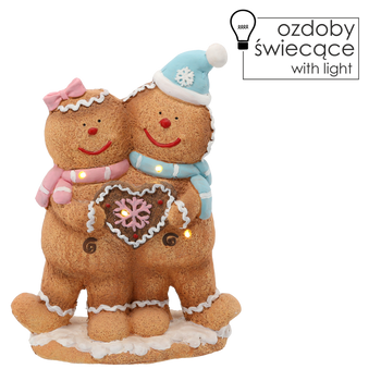 CHRISTMAS DECORATION - GINGERBREAD BOY AND GIRL LED
