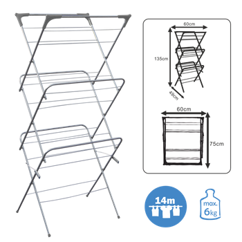 CLOTHES DRYER "CAMILLA" 62.5 X 51 HEIGHT 136.5 CM