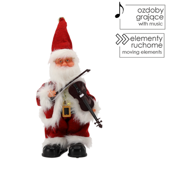 SANTA CLAUS WITH VIOLIN - PLAYING 30,5 CM