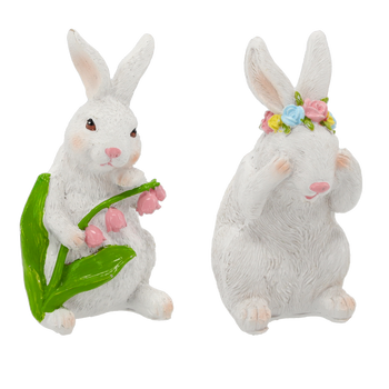 EASTER DECORATION - RABBIT ASSORTED 2 DESIGNS