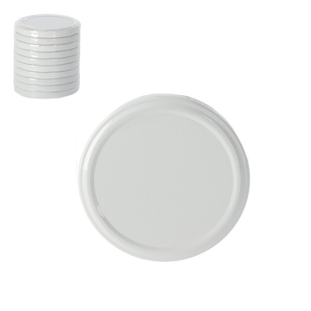 SET OF 10 LIDS DIA 82 ENAMEL