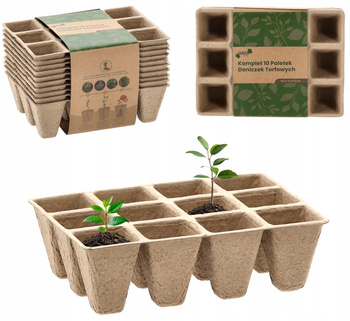 SET OF 10 SEED TARTING TRAYES 15,5X11,5X5 CM