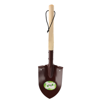 Shovel with wood handle