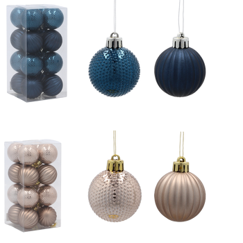 KPL. 16 BOMB 4 CM DARK BLUE / BEIGE GOLD *3962