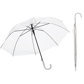 CLASSIC SEMI-AUTOMATIC UMBRELLA TRANSPARENT 99 CM