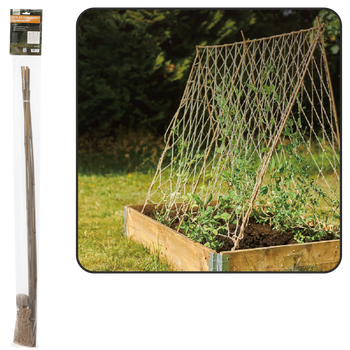 BAMBOO PLANT SET 7PC x 120CM WITH 50M JUTE 1,2 x 2,1M JUTE MESH