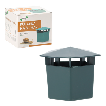 SNAIL TRAP 10x12CM , hight10cm, below width: 8,5cm, canopy width:12cm