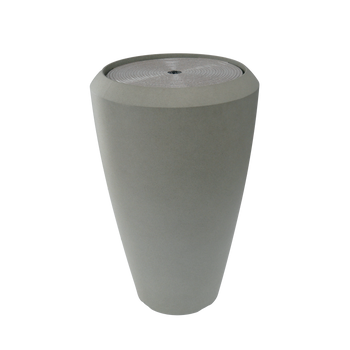 PLASTIC GARDEN FOUNTAIN WITH LED 44,5 x 44,5 x 70 CM GREY