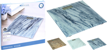 WAGA ŁAZIENKOWA ELEKTRONICZNA SZKLANA 28X28CM*8888