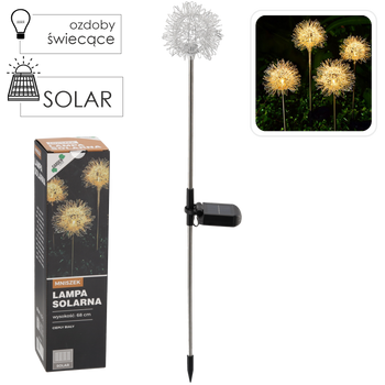 SOLAR DANDELION STAKE LIGHT LED 10 x 10 x 68 CM