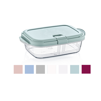 RECTANGULAR PUSH UP CONTAINER 1.1L FOR MICROWAVE