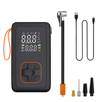 CORDLESS DIGITAL TIRE INFLATOR 7,4V WITH LED LIGHT