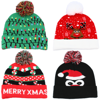 CHRISTMAS HAT LED - MIX DESIGNS