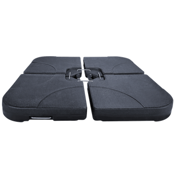 UMBRELLA BASE 50 X 50 X 7.5 CM 4-PIECE BLACK