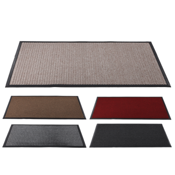 RECTANGULAR RUBBER + PP DOORMAT 80X120 MIX COLORS